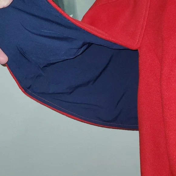 New Draper James X Eloquii Plus Size Red Cape Coat Size 18/20